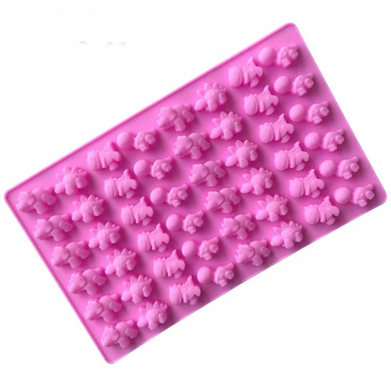 

48 полостей, силиконовые формы для кексов с милым динозавром, форма для шоколада, лоток для кубиков льда, форма для конфет, инструменты для украшения выпечки K595