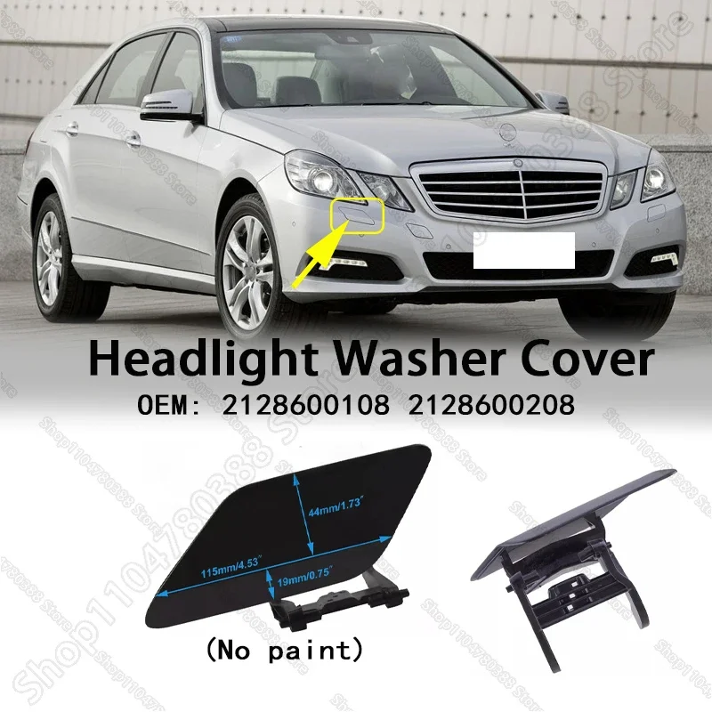 For 2008-2013 Chass W212 Mercedes Benz E Class Front Bumper Headlight Washer Nozzle Jet Cover Cap 2128600108 2128600208