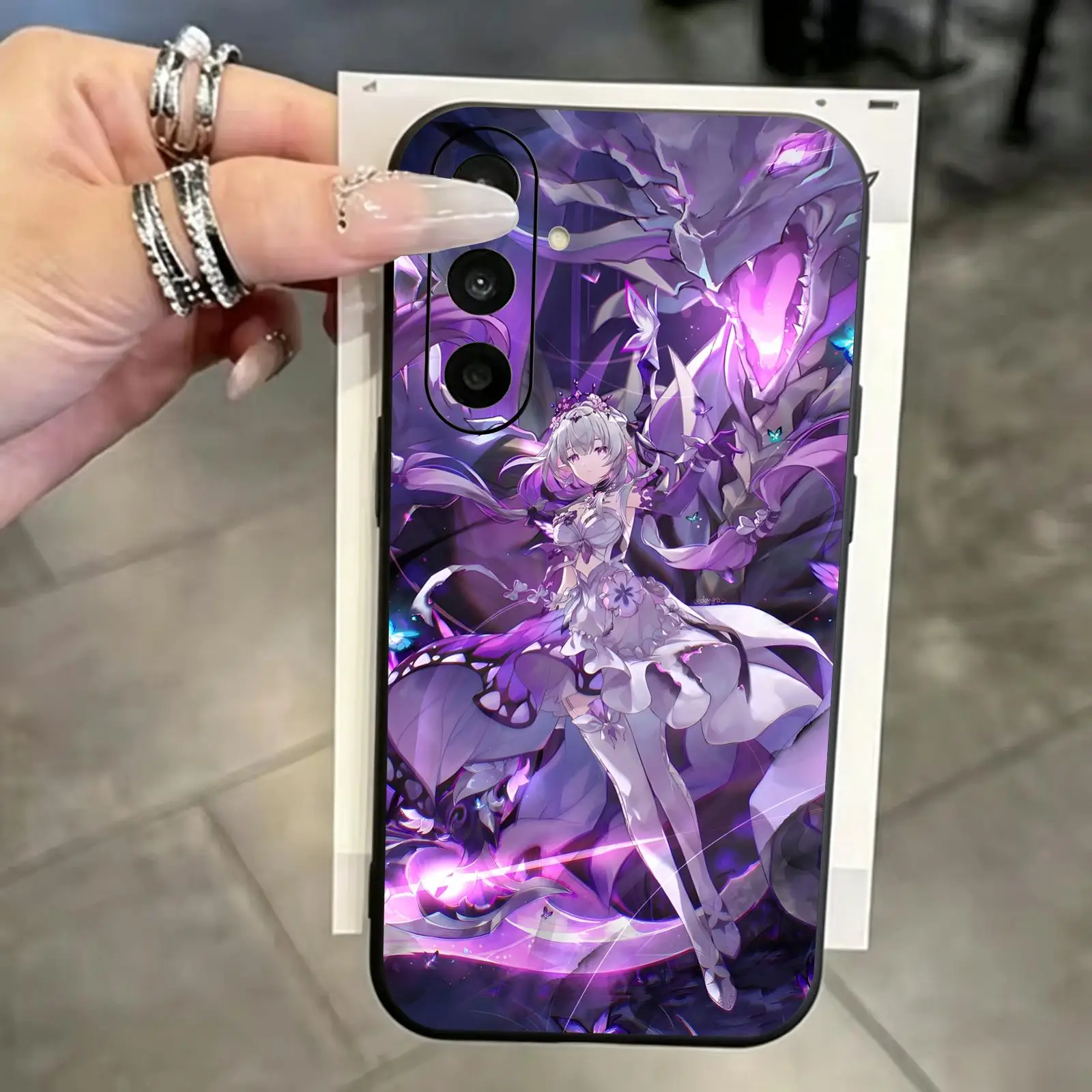 Honkai Star Rail Castorice  Phone Case For Samsung A57 A56 A37 A27 A17 A36 A26 A55 A35 Black Matte Soft Case