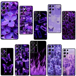 Infinity On Purple Phone Case For Samsung Galaxy S23 S22 Ultra Note 20 10 S8 S9 S10 Plus S20 FE S21 FE Cover