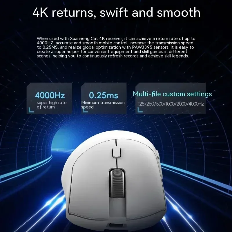 Беспроводная мышь Metaphyuni panda P1 Paw3395L ow Latency, легкая игровая мышь для киберспорта, эргономичная компьютерная геймерская мышь, подарок