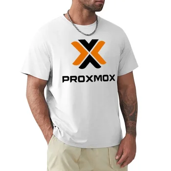 Proxmox 로고 티셔츠 남성용 여름 의류 티셔츠, 하라주쿠 오버사이즈 티셔츠