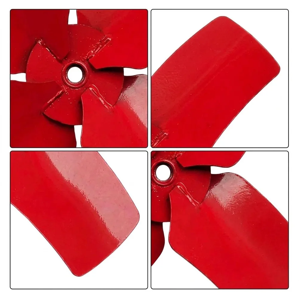 Industrial All-Iron For Exhaust Fan for Cooling and For Ventilation 8/10/12 inch Red Metal Fan Compatible with Common Systems