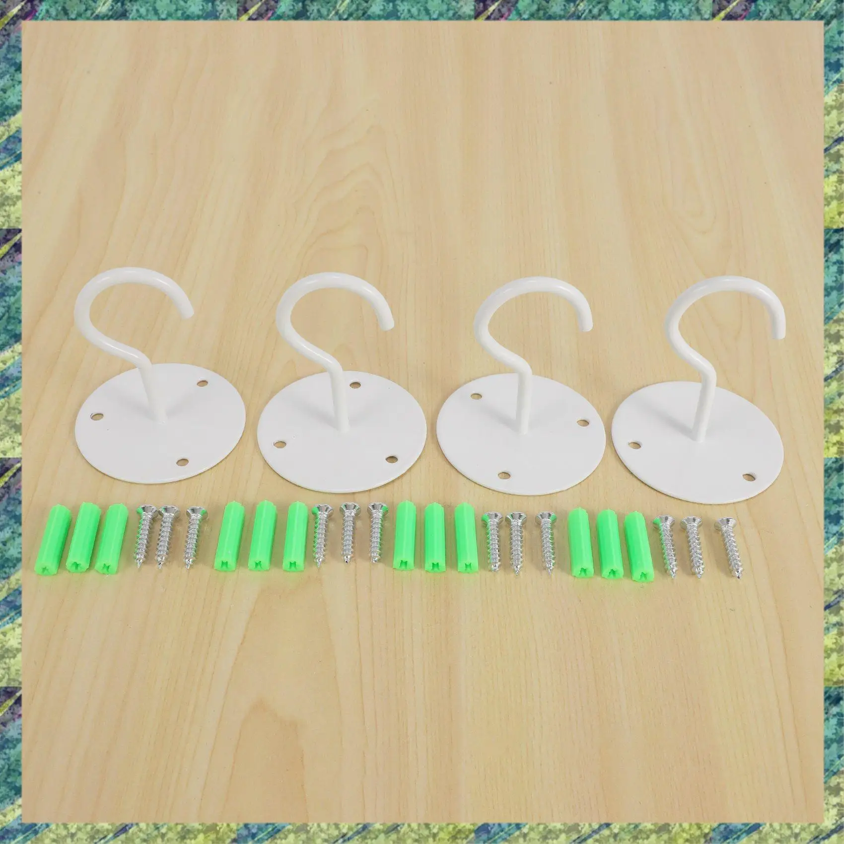 

Nana Ceiling Hooks For Hanging Plants,Metal Heavy Duty Wall Hangers For Planters, Include Professional Drywall Anchors 4-Pack
