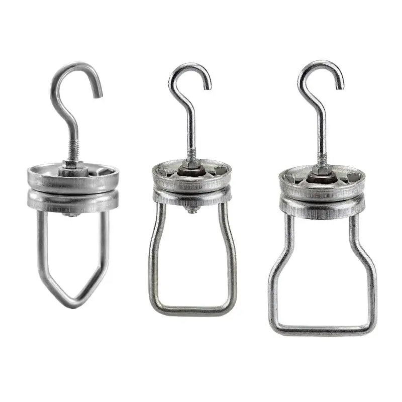 Rotating Spinner Hook Steel Powder Coating Swivel Heavy Duty for Paint Workpieces and Drying Rooms view 2