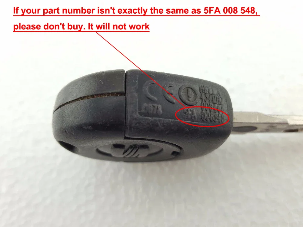 KEYECU 2 pulsanti 433MHz ID48 Chip per Seat Ibiza Cordoba Arosa Leon 2002-2009 Auto aggiornato Flip Remote Key Fob P/N: 5FA 008 548