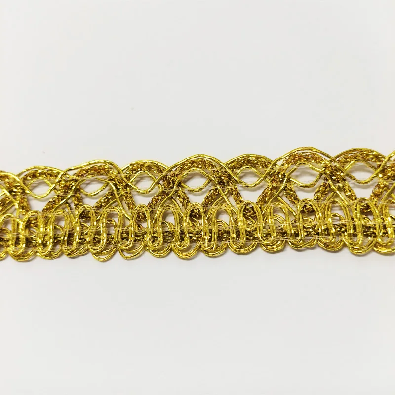 1 Card 20 Yards Metal Trim Gold Trim Sewing Materials Clothing DIY Hair Accessories Belt Accessories Craft Accessories