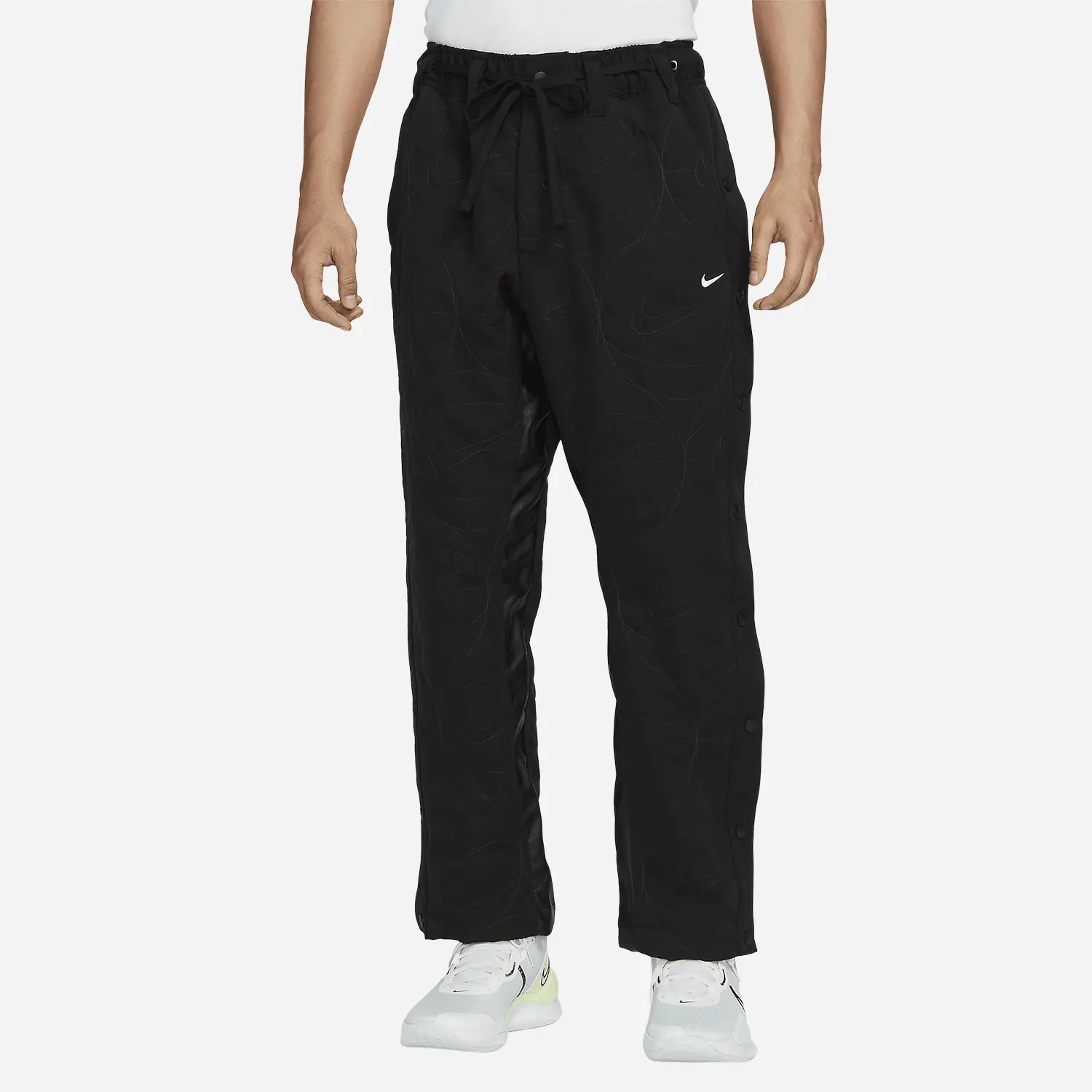 

Оригинальные новые мужские модные прямые баскетбольные спортивные брюки Nike с тканой пряжкой FD7612-010