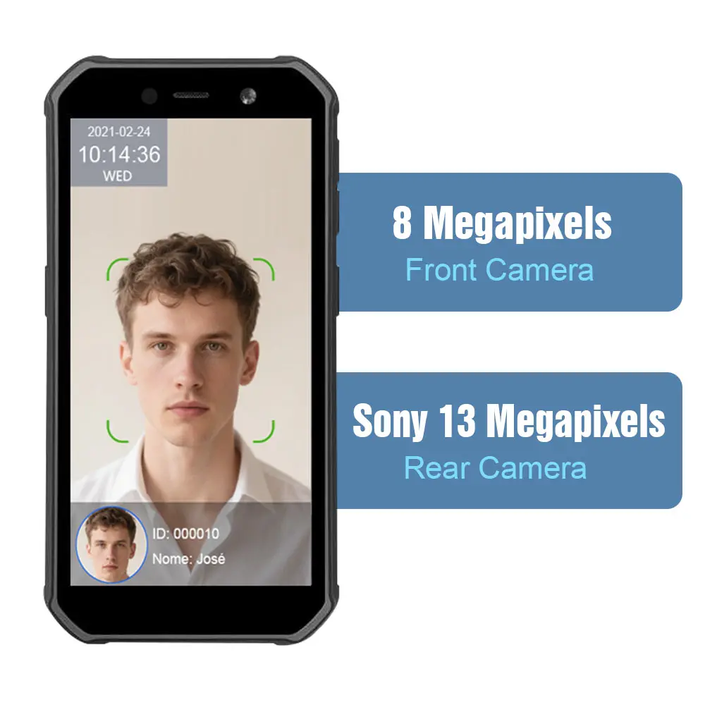 Nice 2026 IP68 Waterproof Timy HF2 Android 4G WiFi Handheld Face Recognition Attendance System 5.0