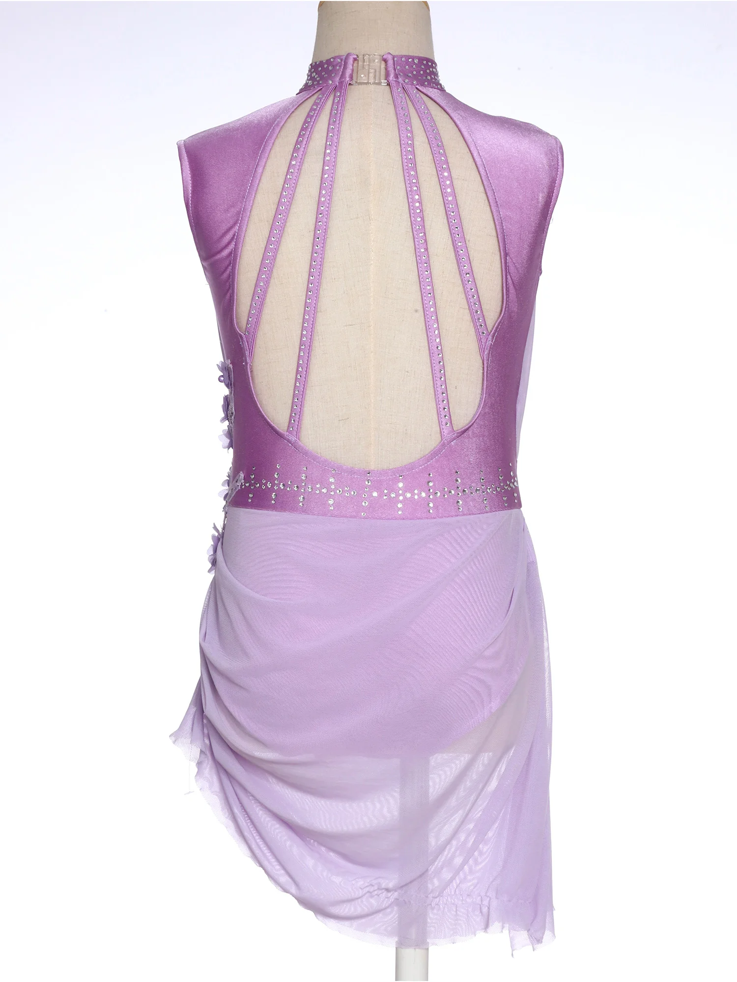 Kids Girl Gymnastics Ballet Lyrical Dance Dress Figure Skating Dresses Dancewear Children Stage Performance Contemporary Costume