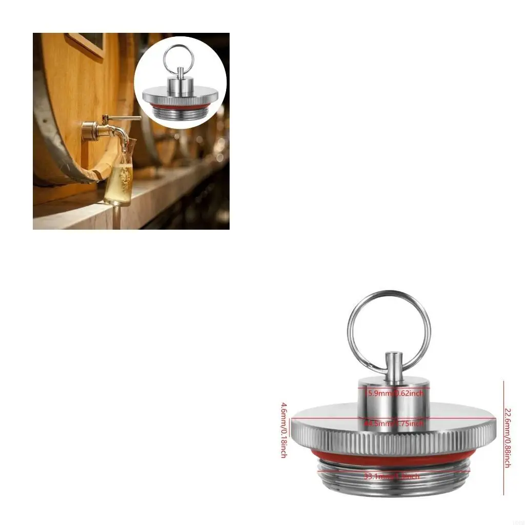   Easy Carry Beer Kegs Lid Two Vent Pressure Cover Homebrewing Essential Accessory