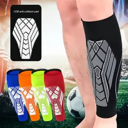 Parastinchi da calcio manicotti a compressione per polpacci con EVA Pad uomo donna supporto per gambe per parastinchi, parastinchi per la corsa di calcio