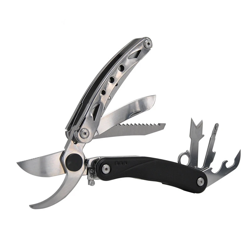 190cm stainless steel multifunction garden scissors Bark shovel screwdriver openner key cahin hand pruning tools accessories