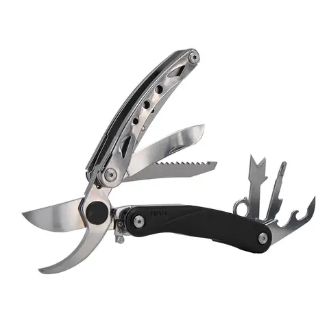 190cm 스테인레스 스틸 다기능 정원 가위 껍질 삽 스크루 드라이버 오프너 키 cahin 손 가지 치기 도구 액세서리