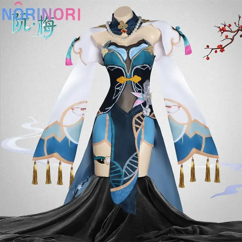 jeu-de-cosplay-ruan-mei-honkai-star-rail-pour-femmes-costume-ruanmei-perruque-robe-couvre-chef-ensemble-de-fete-d'halloween-jeu-de-role-2025