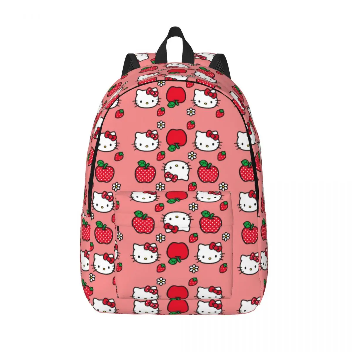 Custom Hello Kitty Canvas Backpacks for Women Men Water Resistant College School Kitty White Bag Printing Bookbags