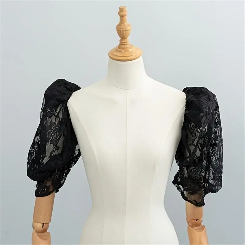 39bd-floral-lace-sleeves-puff-dress-add-on-armwear-for-bride-formal-event-styling