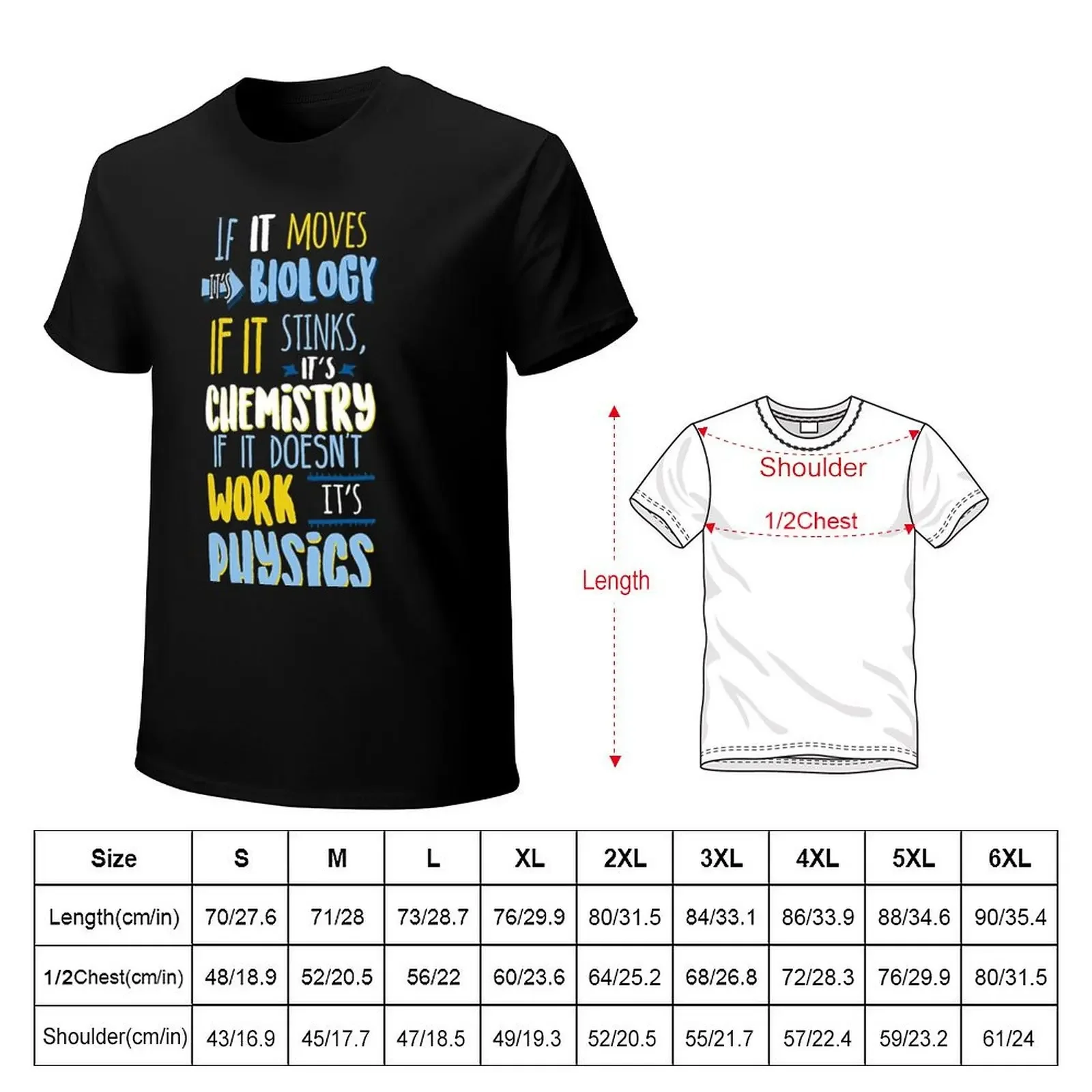 Funny Biology Chemistry Physics Science T Shirts Gifts for Womens Mens T-Shirt essential t shirt cheap stuff tops mens fashion