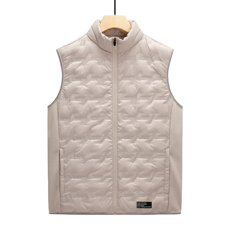

Warm Down Vest Jacket Men Autumn Winter New Style Vest Fashionable Loose Stand Up Collar Vest Trendy Casual Warm Vest Jacket