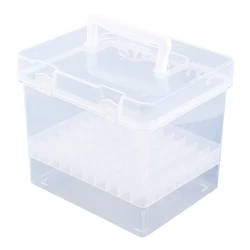 New 80 Slot Plastic Carrying Marker Case Holder Storage Organizer Box for Paint Sketch Markers-Fits for Markers Pen from 15mm to