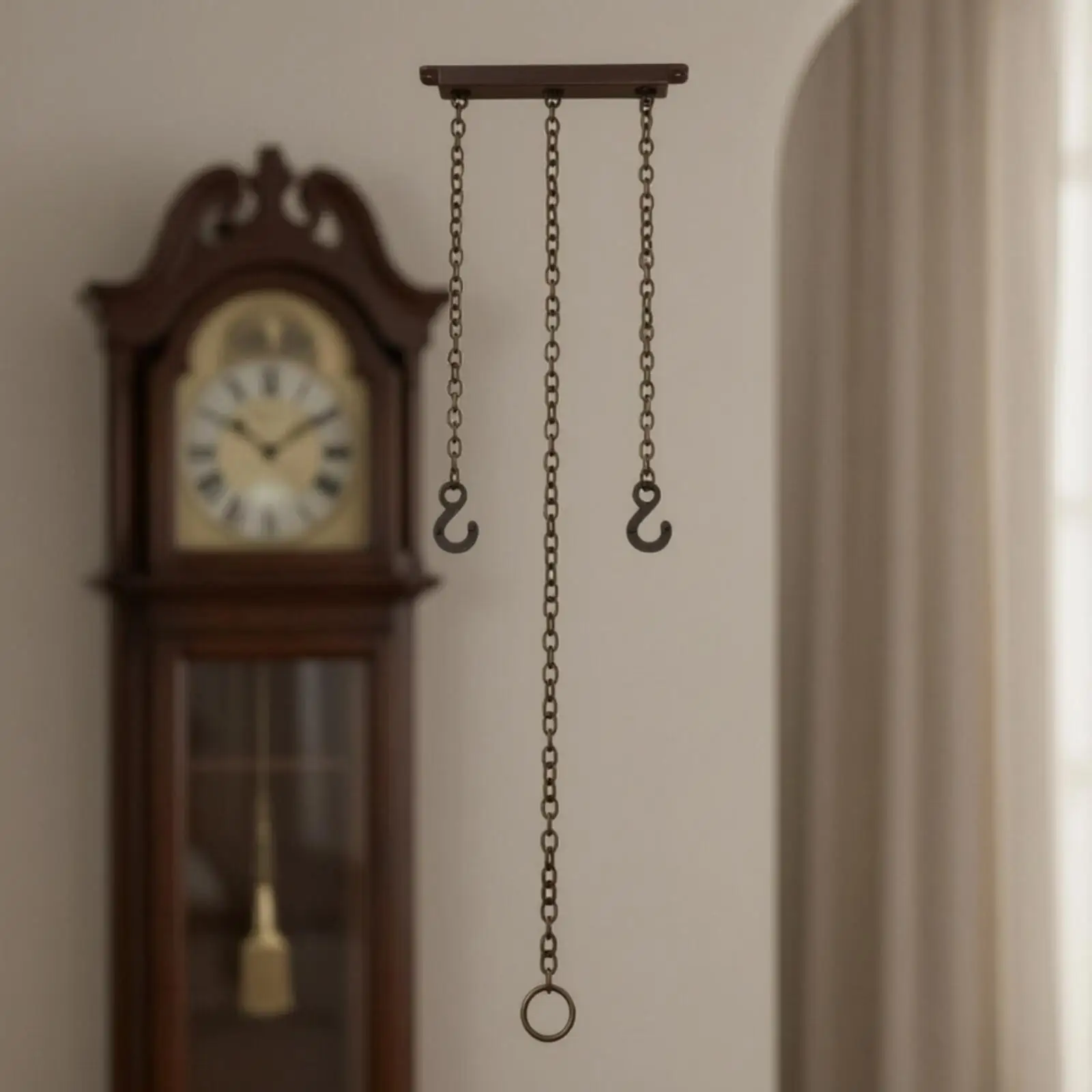 Cuckoo Timepiece Chain with Hooks | Antique Bronze, Replacement