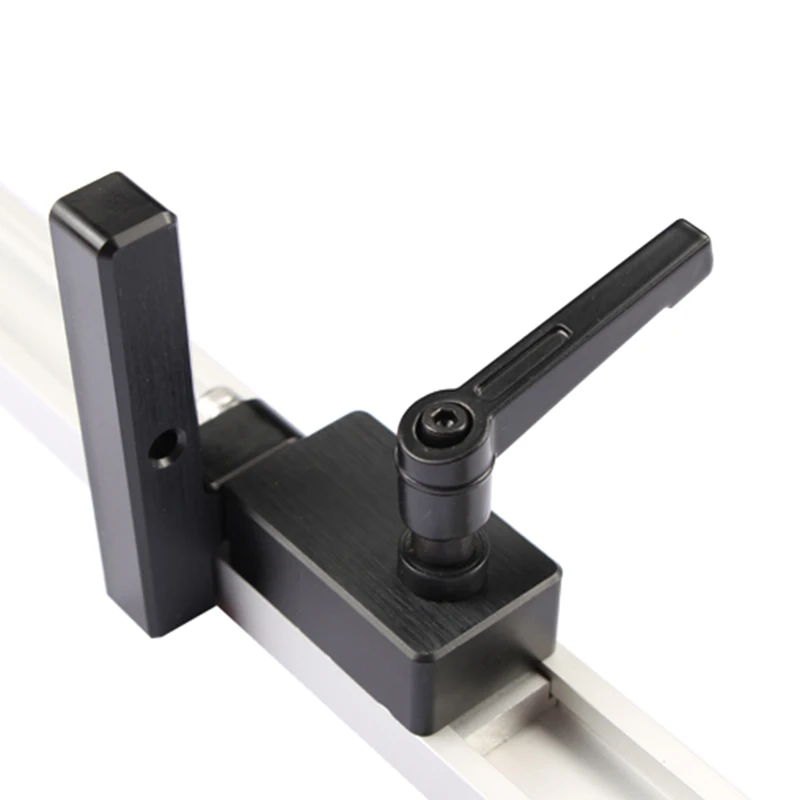 Miter Track Stopper Metal Miter T Track Stop Device Handle Woodworking Limiter Slot Limit Length Tools Positioning Fixing Tools