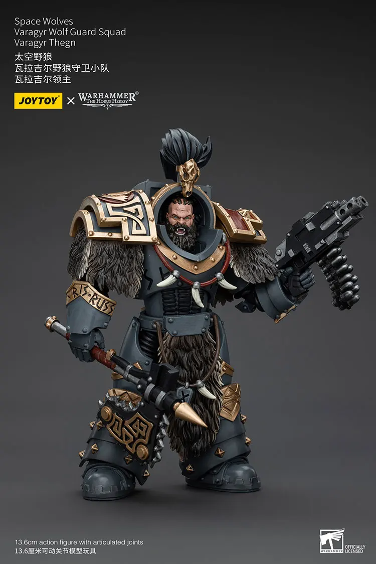 

JOYTOY Warhammer "The Horus Heresy" Space Wolves Varagyr Wolf Guard Squad Varagyr Thegn Action Figures Doll Collection Gift