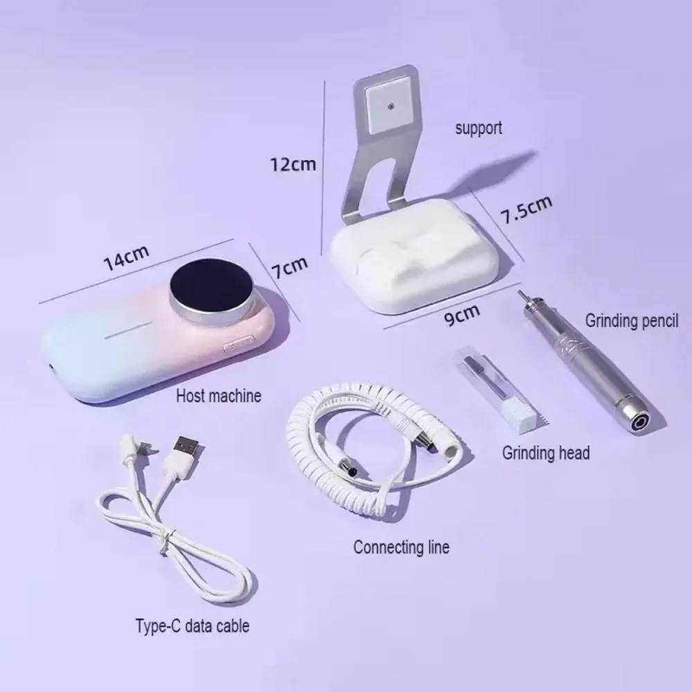 Trapano per unghie ricaricabile Up200 Smerigliatrice per unghie elettrica wireless professionale