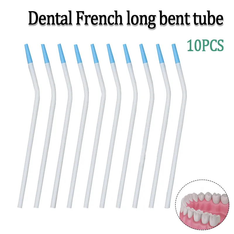 10Pcs Dental Klinik Einweg Chirurgische Saug Tipps Speichel Auswerfer Labor Klinik Saugrohr Lange Schlanke Typ