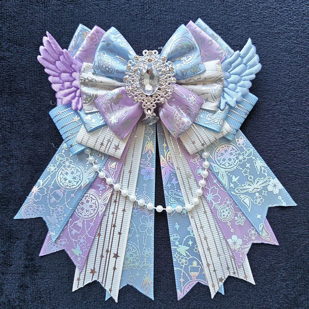 

Angel Wings Itabag Bow Decoration INS Style Anime Merch Display DIY Fashion Support Fan K-pop Lightstick Accessories