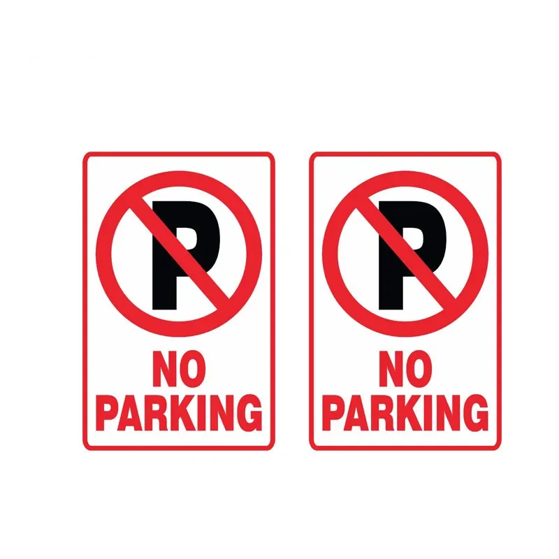 Car self-adhesive stickers, warning, no parking, waterproof, car bumper decoration, rear window, laptop