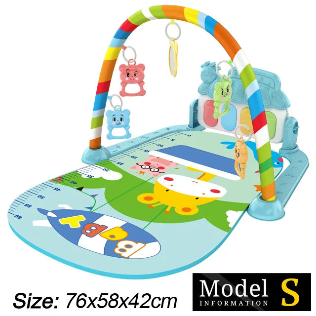 Baby Fitness Stand Muziek Spelen Gym Activiteit Speelgoed Pasgeboren Piano Kruipende Deken Pedaal Game Pad Vroeg Onderwijs 0-36 Maanden Geschenken