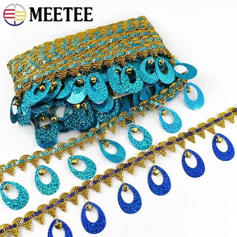 

2-9Meters 6cm Sequin Tassel Fringe for Latin Dress Decorative Lace Trims Ribbon Tapes DIY Doll Clothes Sewing Crafts Accessories