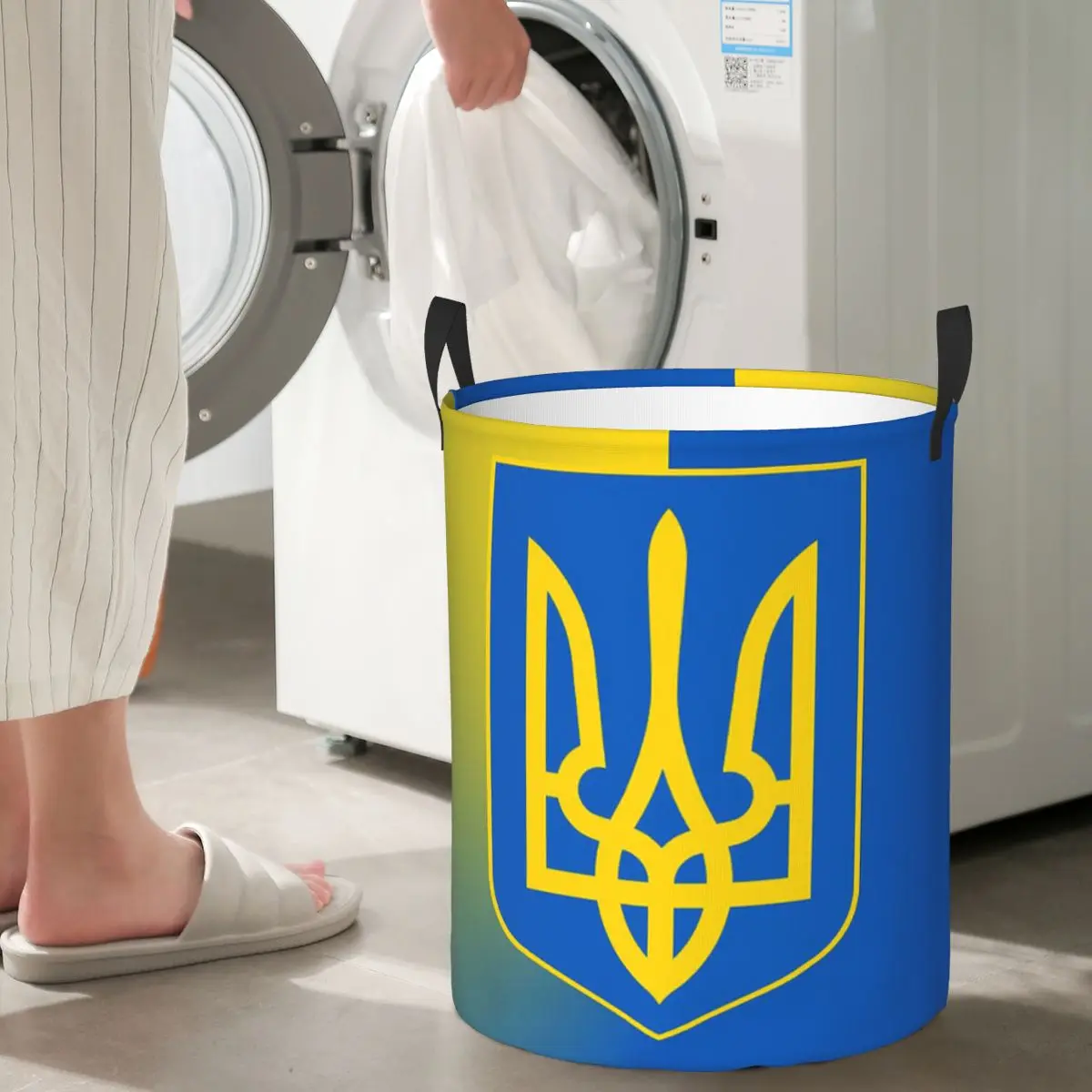 

Складная корзина для белья с флагом Украины, корзина для хранения грязной одежды и мелочей, большая водонепроницаемая коробка