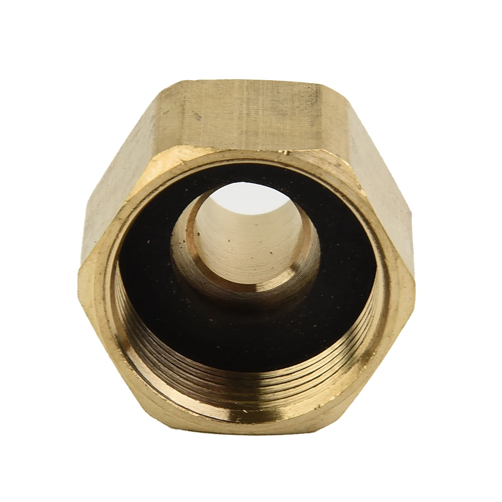 Brass Rotatable Hose Adapter Connector for Pressure Washer 22mm Female to 14mm Male for Secure High Pressure Connections