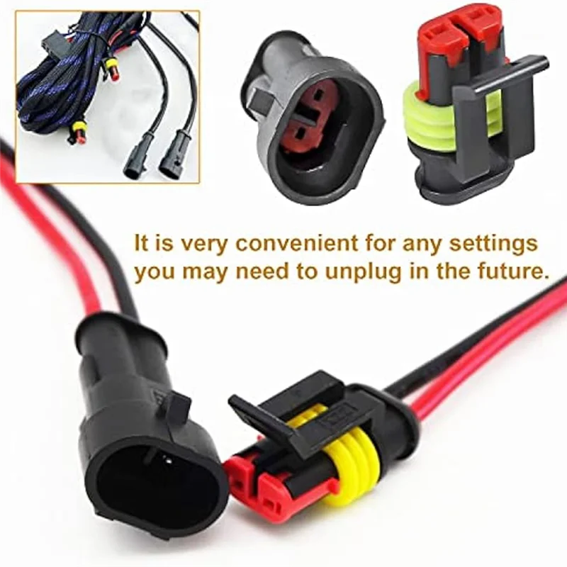 

NEW-800Pcs Automotive Electrical Connectors Automotive Electrical Wire Connectors Plug Kit 1/2/3/4/5/6 Pin Connectors