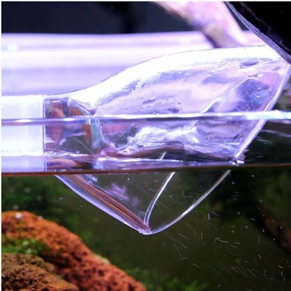 Acrylic Aquarium Lily Pipe Outflow with Suction Cup Filter Connectors Water Outlet Aquarium Accessories Green