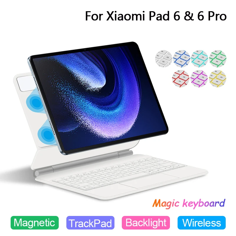 

Backlight Magic Keyboard for Xiaomi Pad 6 5 Pro 11 inch MiPad 6 Mi Pad 5 6 Pro MiPad6 Tablet Case Floating Design Keyboard Cover