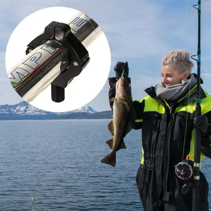 652F 4 قطعة الذيل بقية حامل الصيد رود القابض مساند قضيب القبضات بقية قوس قضيب حامل مغناطيسي رئيس الصيد أداة