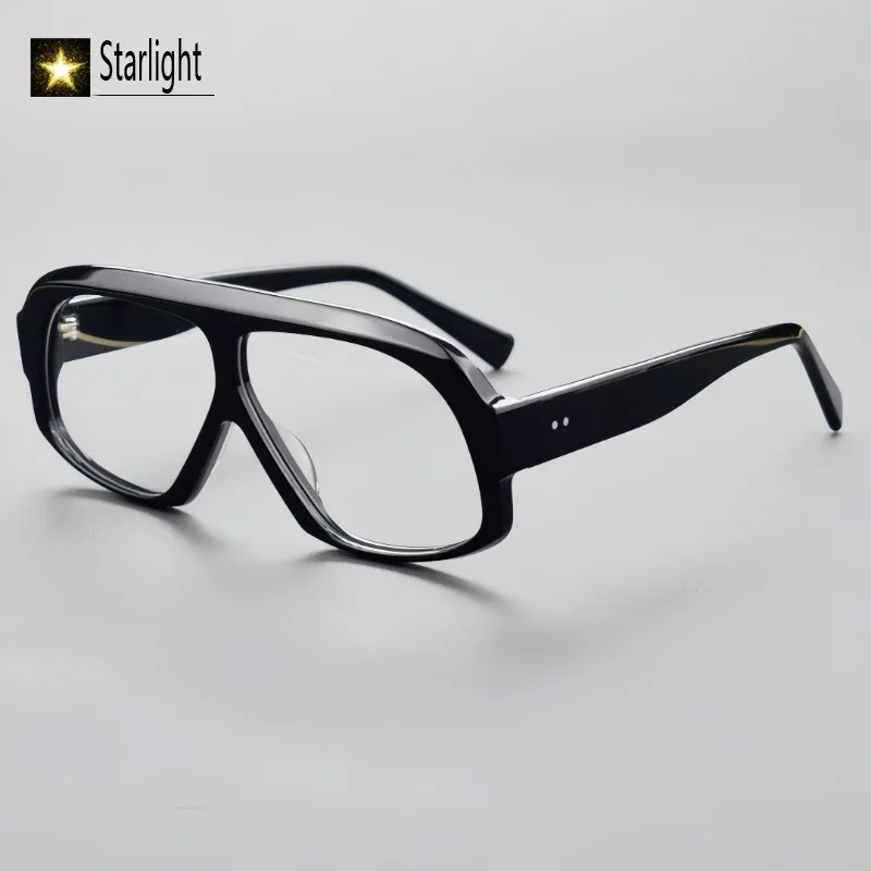 2026 New Big Size Thick Acetate Glasses Frame Men Square Large Eyeglasses Frames  Man Myopia Eyewear Reading Prescription 146mm