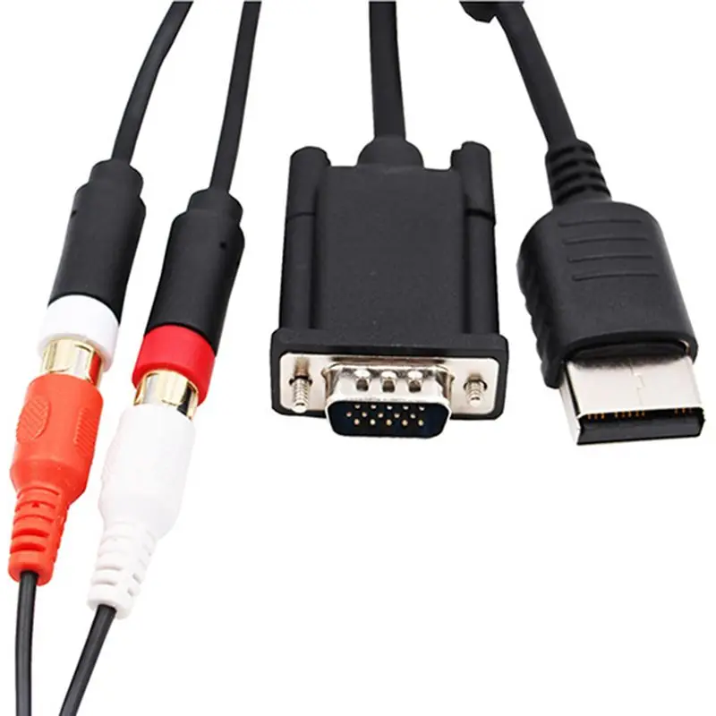 A08E-VGA Cable For Dreamcast High Definition + 3.5Mm To 2-Male RCA Adapter - view 2