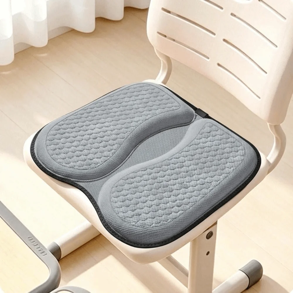 Four Seasons Cooling Gel Cushion Honeycomb Ergonomic Seat Cushion Waist Support Breathable Car Cooling Seat Pad Indoor