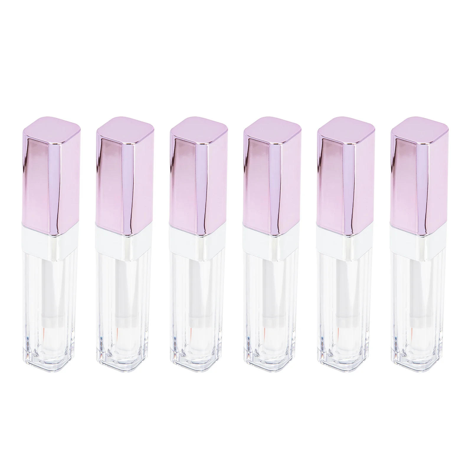 6 ชิ้นหลอดมาสคาร่าเปล่าแบบใสแบบรีฟิลได้ ขวดบรรจุครีมขนตาแบบพกพาสำหรับการเดินทางและการใช้งานในชีวิตประจำวัน