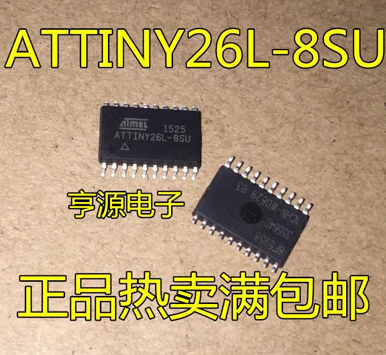 

Free shipping ATTINY26L ATTINY26L-8SU AVR SOP20 5PCS Please leave a comment