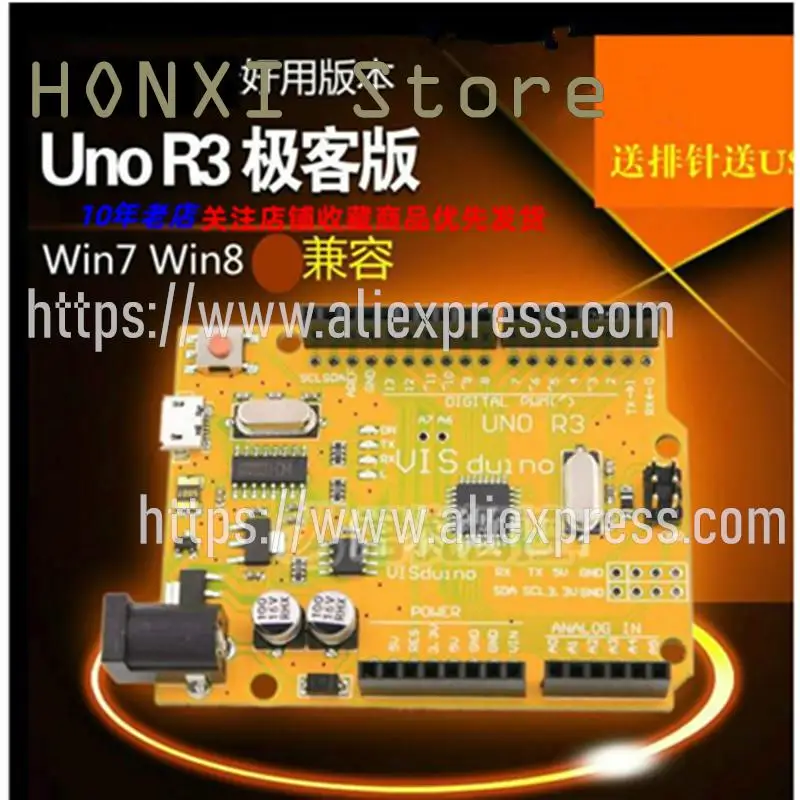 

1PCS UNO R3 development board modified ATmega328P single-chip computer with USB cable