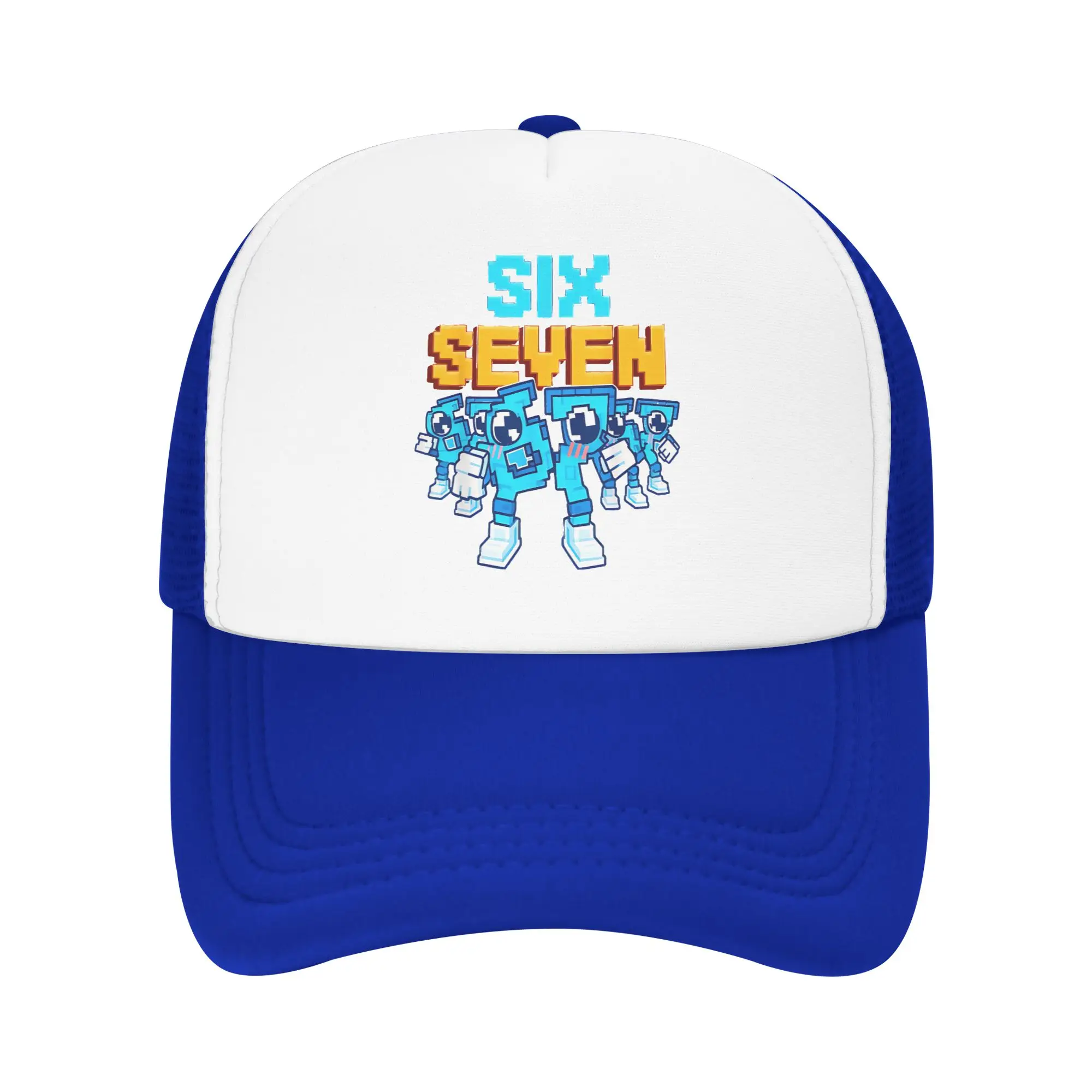 Six Seven 67 Italian Brainrot Gaming  Trucker Cap Sun Caps Golf Hats Adjustable Mesh Baseball Cap Summer