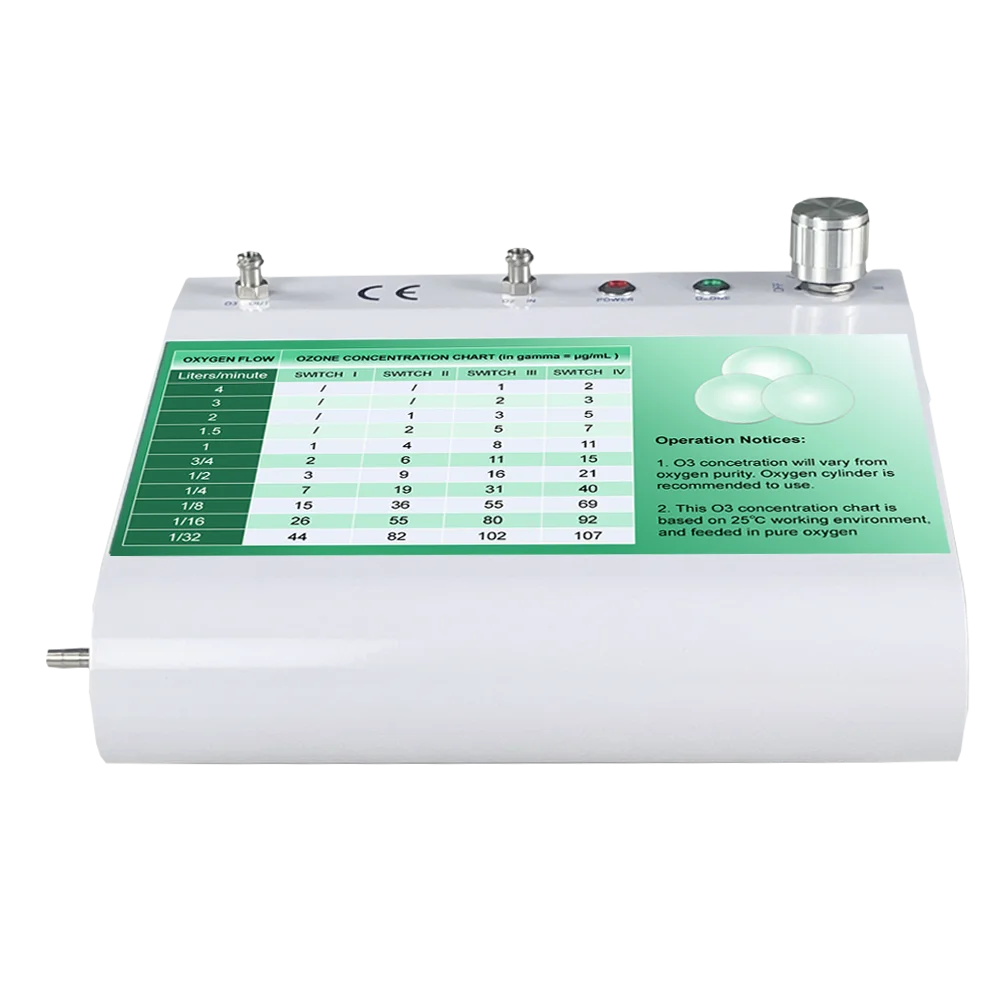 Patent Design Ultra Pure 4 levels switches 1-107 ug/mL ozone medical machine For Ozone water And Ozone Oil