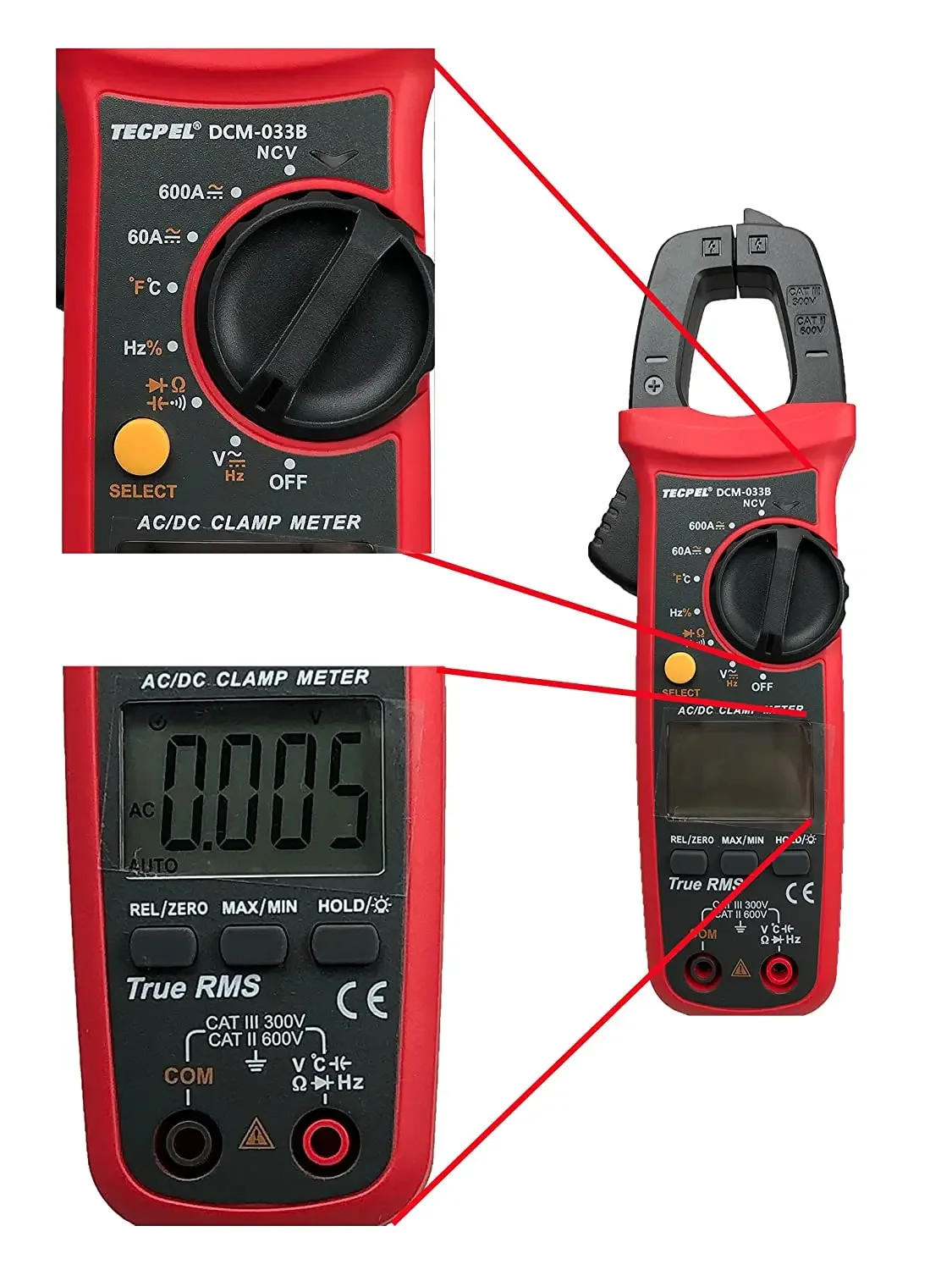 dcm-033B Amp Meters and Clamp On Ammeters and clamp multimeter