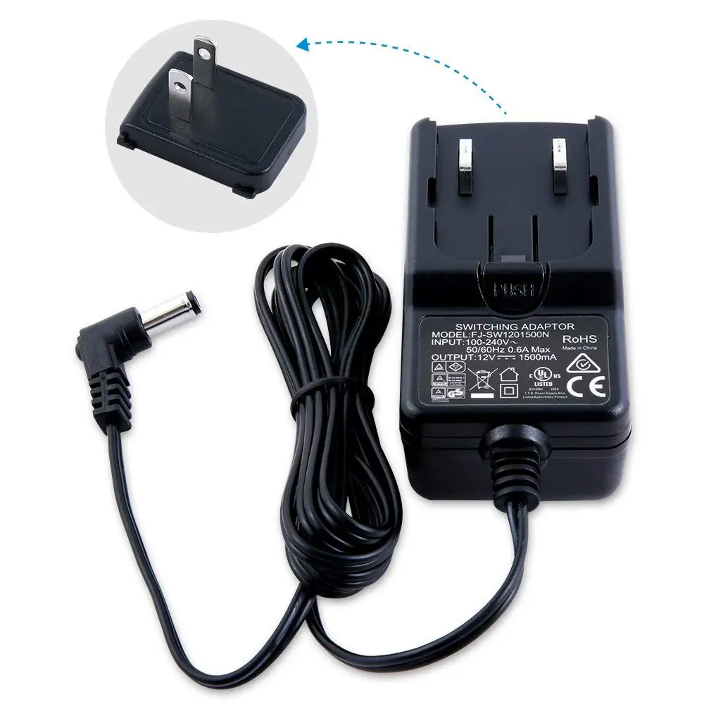 Feelworld DC 12V 1.5A Switching Power Supply Home Power Adapter for 100V 240V AC 50/60Hz for Feelworld F570 T7 T756 FW759 FW759P