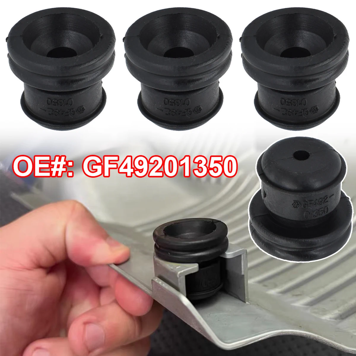 Car Engine Upper Cover Trim Rubber Grommet Mount Bush Buffer Sleeve Pad Cushion GF49201350 For Toyota Corolla Vios Yaris Levin